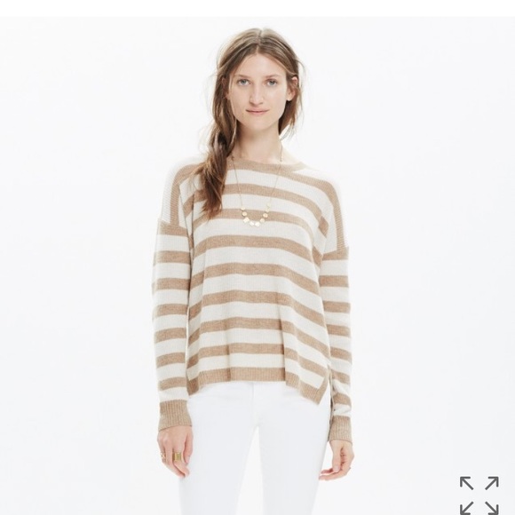 Madewell Warmlight Pullover Sweater in Stripe - Picture 1 of 8